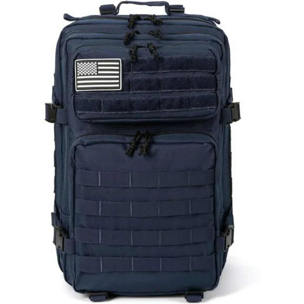 QT&QY 45L Tactical Backpack Molle Military Hiking Bug Out Bag Waterproof